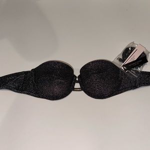 Black sparkly Victorias Secret bandeau bikini top